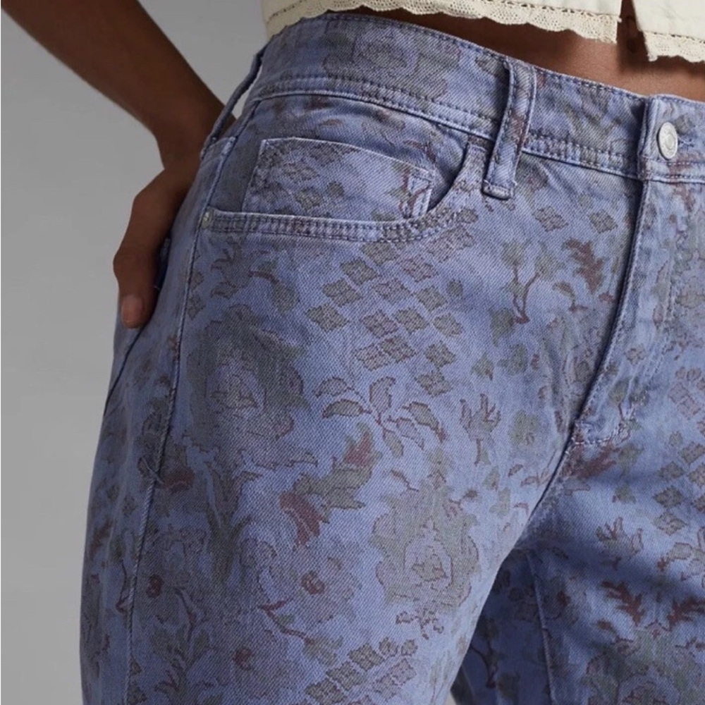 Anthropologie | Pilcro Slim Boyfriend Floral Jeans! $140 MSRP! NWOT